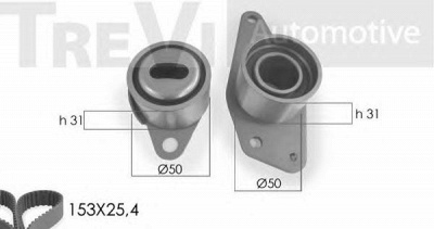 TREVI AUTOMOTIVE kd1196 -  Комплект ремня ГРМ